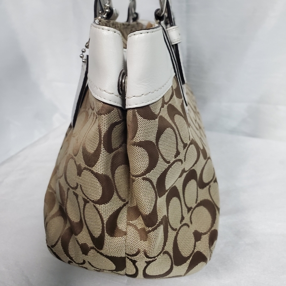 Coach Signature Handbag - Picture 3 of 9